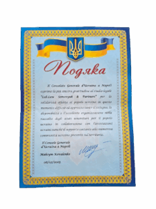 riungraziamento da parte di Ambasciata-d'Ucraina