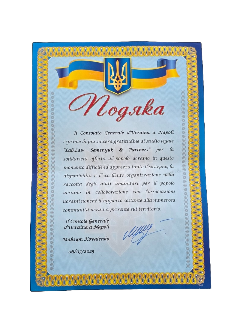 riungraziamento da parte di Ambasciata-d'Ucraina